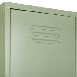 Beliani Green Metal Locker Storage Cabinet With Locking Double Doors, 38 X 50 X 185 Cm - thumbnail 7