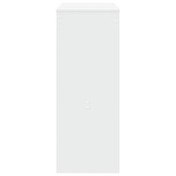 Berkfield Bar Table With Racks White 90X40X103.5 Cm Engineered Wood - thumbnail 5