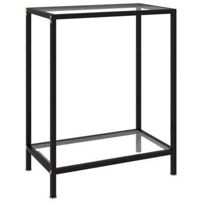Berkfield Console Table Transparent 60X35X75 Cm Tempered Glass - image 1