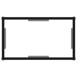 Berkfield Console Table Transparent 60X35X75 Cm Tempered Glass - thumbnail 4