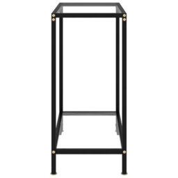 Berkfield Console Table Transparent 60X35X75 Cm Tempered Glass - thumbnail 3