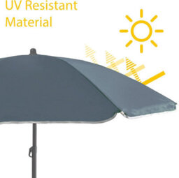 KandyToys 2.8M Grey Garden Parasol Umbrella Sun Shelter - thumbnail 4