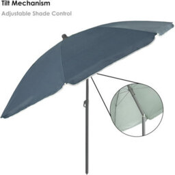 KandyToys 2.8M Grey Garden Parasol Umbrella Sun Shelter - thumbnail 3