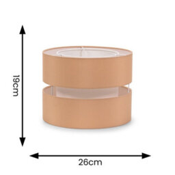 Valuelights Sophia Small Sand 2 Tier Ceiling Light Shade (D)26Cm - thumbnail 5