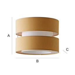 Valuelights Sophia Small Sand 2 Tier Ceiling Light Shade (D)26Cm - thumbnail 7