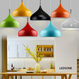 Ledsone Green Metal Pendant Light 31.5Cm Easy Installation For Living Room And Kitchen - thumbnail 4