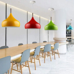 Ledsone Green Metal Pendant Light 31.5Cm Easy Installation For Living Room And Kitchen - thumbnail 6