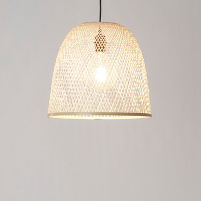 GoodHome Calume Natural Bell Tapered Light Shade (D)38Cm - image 1