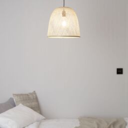 GoodHome Calume Natural Bell Tapered Light Shade (D)38Cm - thumbnail 2
