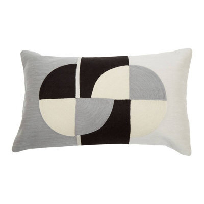 Orsina Multicoloured Geometric Rectangular Cushion, Colourful Patterned Cushion For Living Room, Large Sofa Cushion - image 1