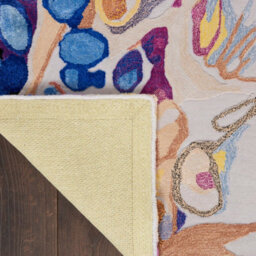 Multicolour Viscose , Wool Abstract Handmade , Luxurious , Modern , Wool Rug For Living Room, Bedroom - 236Cm X 297Cm - thumbnail 6