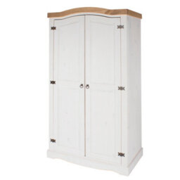 Core Products, Premium Corona White 2 Door Wardrobe H189.0Cm X W100.0Cm X D56.0Cm