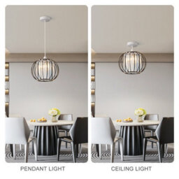 Harper Living Easy Fit  Shade, Matt Black Ceiling Light Shade 27Cm - Modern Lampshade For Bedroom, Kitchen, Living Room - thumbnail 6