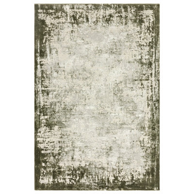 Green Abstract Luxurious Modern Easy To Clean Rug For Dining Room Bedroom & Living Room-120Cm X 170Cm - image 1