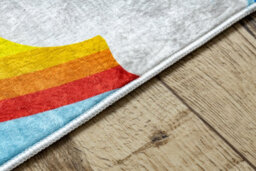 RugsX Bambino 2685 Washing Carpet Animals, Boat For Children Anti-Slip - Blue Brown  160X220 Cm - thumbnail 5