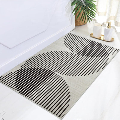 Oxford Homeware Printed Rug, Non-Slip Pet Friendly, Area Rugs And Floor Rug, (Jett, 60X110Cm)