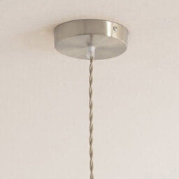 Valuelights Lane Green Glass 5 Tier Layer Shade Brushed Chrome Single Ceiling Pendant Light - thumbnail 4