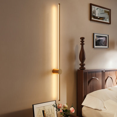 Thehotsale Gold 360 Degree Rotatable Led Straight Wall Light,l 100Cm,warm White - image 1