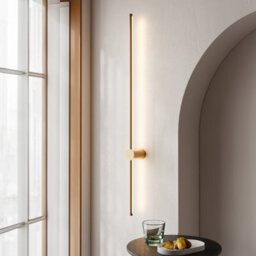 Thehotsale Gold 360 Degree Rotatable Led Straight Wall Light,l 100Cm,warm White - thumbnail 2