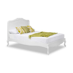 Statement Furniture Juliette French Style Bed With Wooden Headboard - White - thumbnail 4