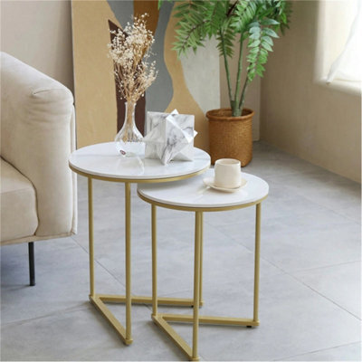Luxury Nesting Coffee Tables Set Of 2 For Living Room - image 1