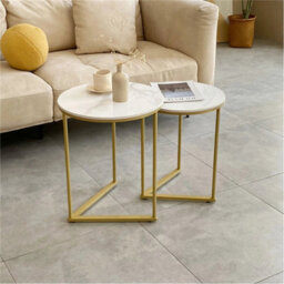 Luxury Nesting Coffee Tables Set Of 2 For Living Room - thumbnail 5