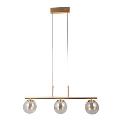 Luminosa Lighting Luminosa Velada Bar Pendant Ceiling Light Gold 3000K Warm White 3Xled - image 1