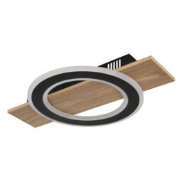 Luminosa Lighting Luminosa Jayden Integrated Led Semi Flush Ceiling Light Wood Look Dark Led 3000K - thumbnail 2