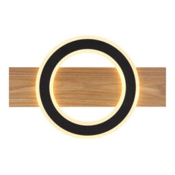 Luminosa Lighting Luminosa Jayden Integrated Led Semi Flush Ceiling Light Wood Look Dark Led 3000K - thumbnail 4