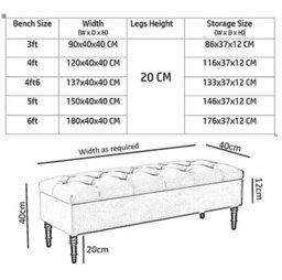 Alyana Ottoman Bench With Storage And Turned Wooden Legs, 120Cm Wide Ottoman Box - Pink Plush Velvet - thumbnail 4