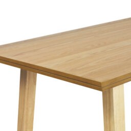 Beliani Dining Table Barnes Natural Ash Wood 160 Cm 90 Cm - thumbnail 5