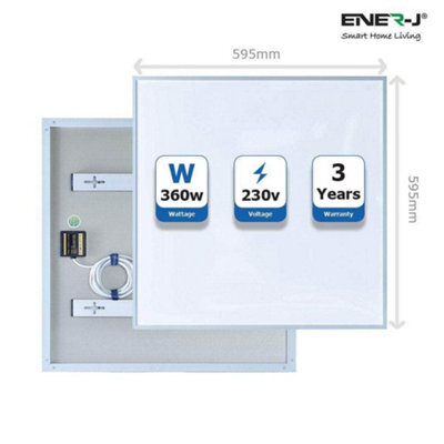 Ener-J Ener J Infrared Panel Heater 600X600 White 360W - image 1