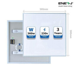 Ener-J Ener J Infrared Panel Heater 600X600 White 360W - thumbnail 2