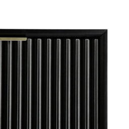 Monza Shoe Storage Cabinet With Fluted Doors Black - thumbnail 8