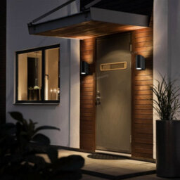 Long Life Lamps Company Modern Black Outdoor Wall Light Up Down Garden Luminare Zlc024 - thumbnail 9