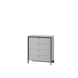 Arte Sleek Gris Chest Of Drawers - Stylish Clothing Storage With Integrated Led Lighting (H)1150mm X (W)1010mm X (D)490mm - thumbnail 5