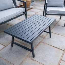 Jack Stonehouse Jsh Modern Grey Patio Set Two Seater Sofa & 2 Chairs & Table Rattan Rope And Steel Garden Sofa Set With Cushions - thumbnail 7