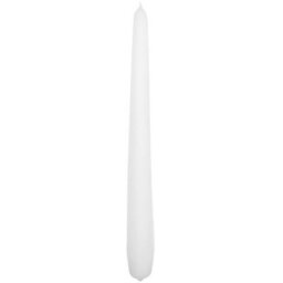 "SolaDirect Tapered Dinner Candles, Pack Of 10, Unscented, Long Burning Time, 24 Cm / 19.45"" (White, Matt)" - thumbnail 7