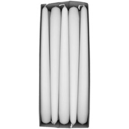 "SolaDirect Tapered Dinner Candles, Pack Of 10, Unscented, Long Burning Time, 24 Cm / 19.45"" (White, Matt)" - thumbnail 6
