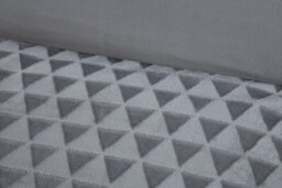 Rapport Home Diamond Cut Teddy Polyester Fleece Duvet Cover Set With Pillowcase - thumbnail 2