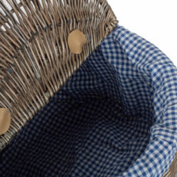 Red Hamper Eh001B Wicker Antique Wash Finish Oval Picnic Basket - thumbnail 5