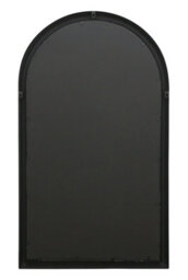 Mirroroutlet The Somerley Country Black Rustic Framed Arched Leaner Metal Wall Mirror 129Cm X 76Cm - thumbnail 6