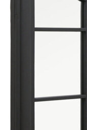 Mirroroutlet The Somerley Country Black Rustic Framed Arched Leaner Metal Wall Mirror 129Cm X 76Cm - thumbnail 5