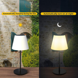 Garden Furniture Centre Rgb Solar Table Lamp Rechargeable Led Light For Indoor And Outdoor Use Usb Charging Dimmable - thumbnail 5