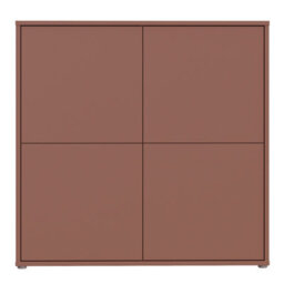 Furniture To Go Alice Springs 4 Door Large Storage Cabinet With Push-To-Open Doors In Terracotta - thumbnail 3