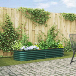 Berkfield Garden Raised Bed Green 240 X 80 X 44 Cm Steel