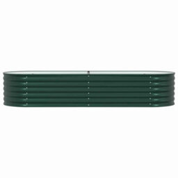 Berkfield Garden Raised Bed Green 240 X 80 X 44 Cm Steel - thumbnail 6
