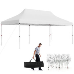 Costway 3M X 6M Pop-Up Canopy Tent Folding Instant Sun Shelter W/ Carrying Bag - thumbnail 2