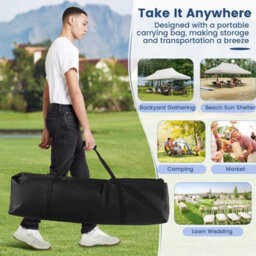 Costway 3M X 6M Pop-Up Canopy Tent Folding Instant Sun Shelter W/ Carrying Bag - thumbnail 9