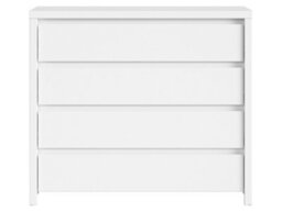 Arte Kaspian White Matt 4-Drawer Essential - Crisp Modern Bedroom Tidy - thumbnail 2